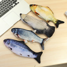 Load image into Gallery viewer, Novo 30 cm eletrônico brinquedo do gato do animal de estimação elétrica simulação de carregamento usb saltando brinquedos de peixes para o gato do cão mastigando jogando morder suprimentos