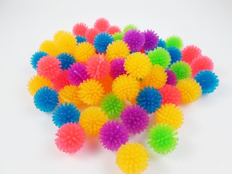 10Pcs/lot 2cm TPR Pet Cat Toys Arbutus Ball Toys For Cat Kitten Squeezes Thorn Ball Chewing Toy Cats Pet Supplies